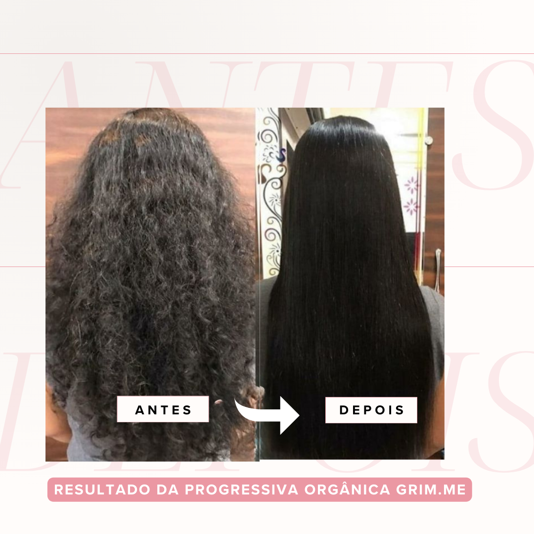 KIT Progressiva Orgânica Sem Formol para todos tipos de cabelos + BRINDE EXCLUSIVO: Kit de Aplicação
