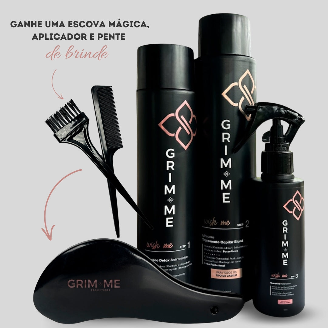 KIT Progressiva Orgânica Sem Formol para todos tipos de cabelos + BRINDE EXCLUSIVO: Kit de Aplicação