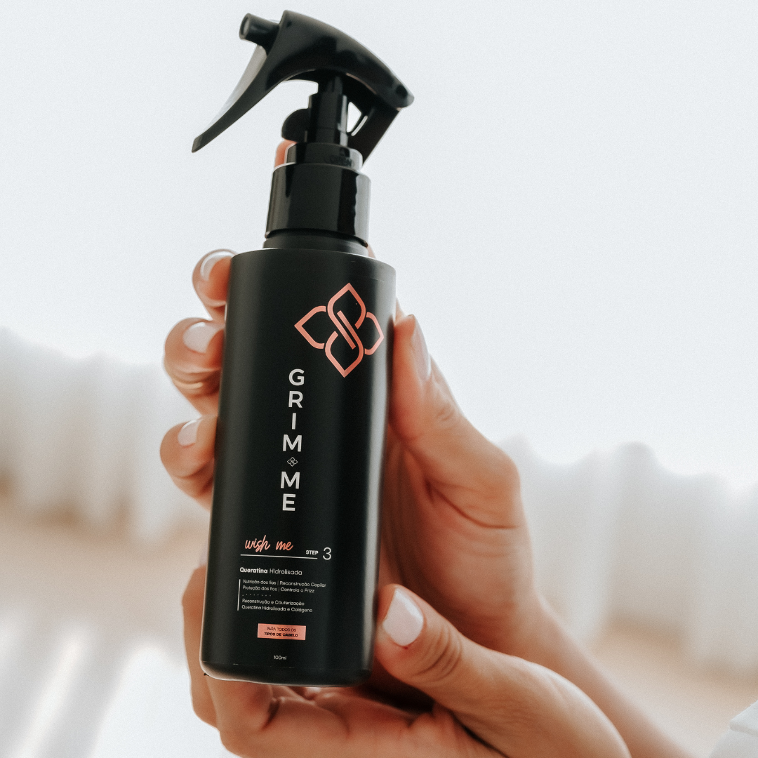 Kit Shampoo Detox + Finalizador Queratina Líquida GRIM.ME + BRINDE EXCLUSIVO: Escova Mágica